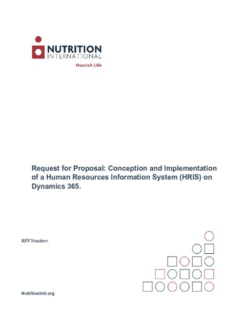 hris csfp|(PDF) REQUEST FOR PROPOSALS: HRIS SOLUTION .